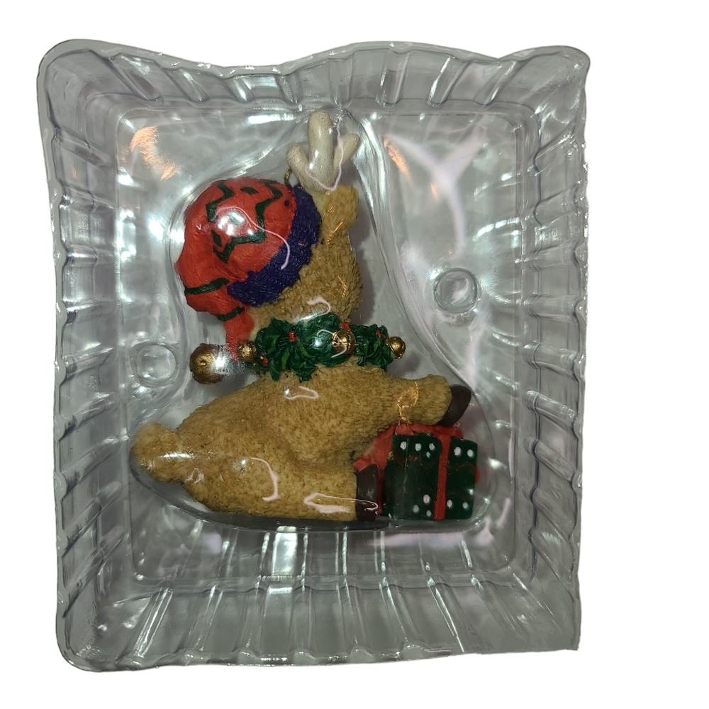 Vintage Christmas Reindeer Holiday Collectible Ornament - Picture 4 of 5